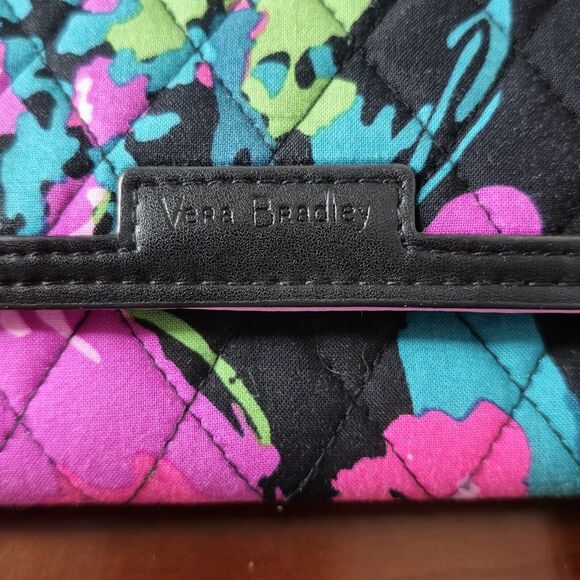 VERA BRADLEY Hilo Meadow Trimmed Wristlet‎ Clutch RFID Card Holder Floral - Picture 2 of 4